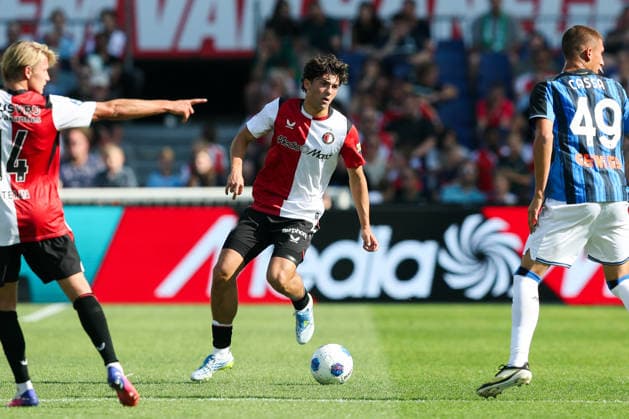 2026-08-02 Feyenoord v Atalanta Bergamo - Pre Season Friendly ROTTERDAM, NETHERLANDS - AUGUST 2: Tijme Wessels of Feyenoord in action during the Pre Season Friendly match between Feyenoord and Atalanta Bergamo at Stadion Feijenoord on August 2, 2026 in Rotterdam, Netherlands. Rotterdam Stadion Feijenoord Netherlands Content not available for redistribution in The Netherlands directly or indirectly through any third parties. Copyright: xHansxvanxderxValkx
