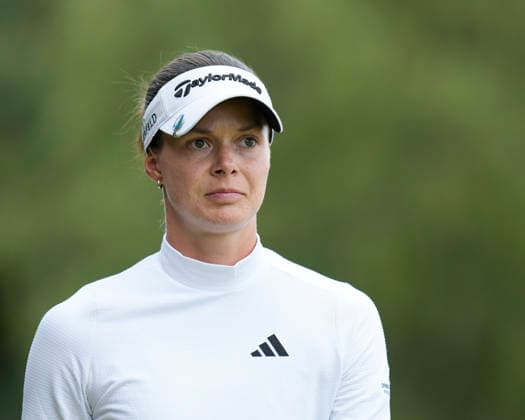 LYTHAM, ENGLAND - AUGUST 2: Esther Henseleit (GER) walks from the second tee during Round 4 at the 50th AIG Women™s Open Championship at the Royal Lytham and St Anne™s Golf Club, Lytham on August 2, 2026 in Lancashire, England The 50th AIG Women™s Open Championship
