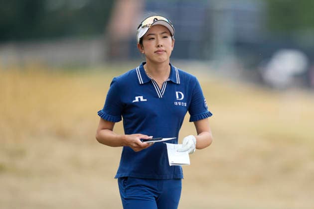 LYTHAM, ENGLAND - AUGUST 2: Yealimi Noh (USA) walks from the third tee during Round 4 at the 50th AIG Women™s Open Championship at the Royal Lytham and St Anne™s Golf Club, Lytham on August 2, 2026 in Lancashire, England The 50th AIG Women™s Open Championship
