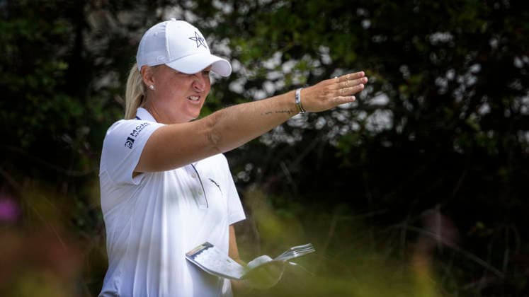 LYDHAM & ST ANNES, ENGLAND 20260802 Anna Nordqvist pa det trettonde halet under den sista tävlingsdagen av AIG British Open pa Royal Lydham & St Annes Golf Club Lydham &S t Annes England x1019x *** LYDHAM ST ANNES, ENGLAND 20260802 Anna Nordqvist on the 13th hole during the final day of competition at the AIG British Open at Royal Lydham St Annes Golf Club, Lydham St Annes, England x1019x  Copyright: xChristerxHöglund TTx AIG WOMENS OPEN GOLF