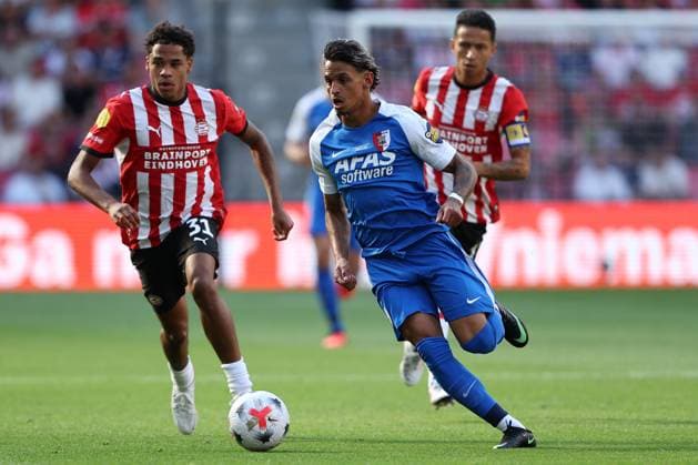 EINDHOVEN , 02-08-2026 , Philips Stadium , Dutch football Johan Cruijff Schaal season 2026 2027, Match between PSV - AZ , picture shows , AZ player Weslley Patati PSV - AZ (JC Cup)  x205408785x Copyright:
