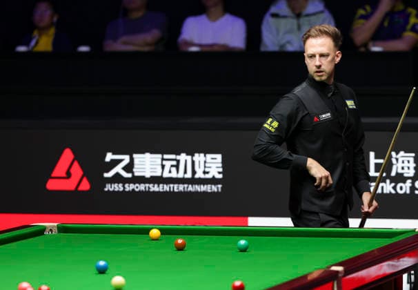 (260802) -- SHANGHAI, Aug. 2, 2026 -- Judd Trump looks on during the final match between Judd Trump of England and Kyren Wilson of England at the World Snooker Shanghai Masters 2026 in Shanghai, east China, Aug. 2, 2026. ) (SP)CHINA-SHANGHAI-SNOOKER-SHANGHAI MASTERS 2026-FINAL (CN) ChenxHaoming 
