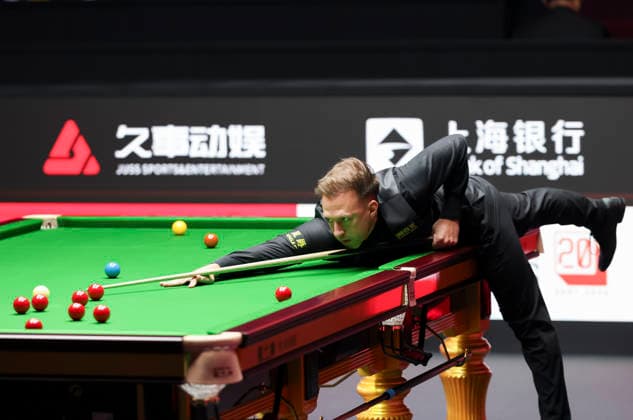(260802) -- SHANGHAI, Aug. 2, 2026 -- Judd Trump competes during the final match between Judd Trump of England and Kyren Wilson of England at the World Snooker Shanghai Masters 2026 in Shanghai, east China, Aug. 2, 2026. ) (SP)CHINA-SHANGHAI-SNOOKER-SHANGHAI MASTERS 2026-FINAL (CN) ChenxHaoming 