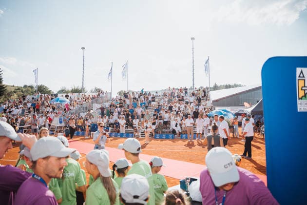 Siegerehrung Damen Einzel Tribüne, Tennis, 27. CTS Ladies Open Hechingen, 02.08.2026, Tennis, 27. CTS Ladies Open Hechingen, 02.08.2026, Hechingen *** Women s Singles Award Ceremony, Grandstand, Tennis, 27th CTS Ladies Open Hechingen, August 2, 2026, Tennis, 27th CTS Ladies Open Hechingen, August 2, 2026, Hechingen Copyright: xEibner-Pressefoto MaxxVogelx EP_MVL