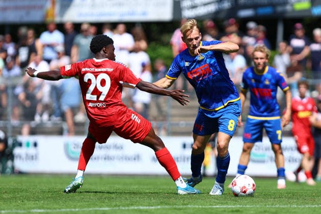 29 Ezra Ampofo (FC Eintracht Norderstedt), 8 Dinand Gijsen (SV Atlas Delmenhorst) Fußball I Herren I Regionalliga Nord I Saison 2026-2027 I 1. Spieltag I FC Eintracht Norderstedt - SV Atlas Delmenhorst I 02.08.2026 I Edmund-Plambeck-Stadion *** 29 Ezra Ampofo, FC Eintracht Norderstedt, 8 Dinand Gijsen SV Atlas Delmenhorst Men s Soccer I Regionalliga Nord I 2026–2027 Season I Matchday 1 I FC Eintracht Norderstedt vs. SV Atlas Delmenhorst I August 2, 2026 I Edmund Plambeck Stadium