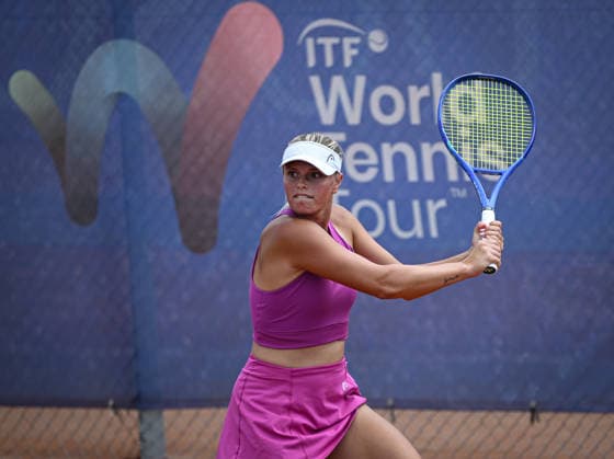 Tennis ITF Tour Ladies Open Hechingen 2026 02.08.2026 Finale, Uebersicht Siegerin Barbora Palicova (CZE) *** Tennis ITF Tour Ladies Open Hechingen 2026 02 08 2026 Final, Overview: Winner Barbora Palicova (CZE)