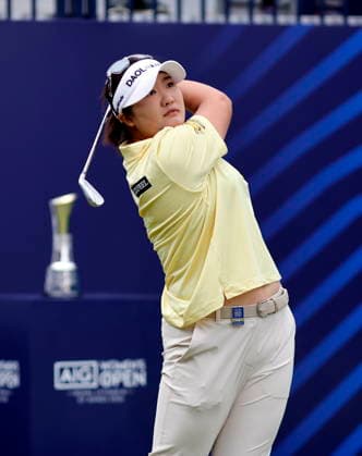 RECORD DATE NOT STATED 2nd August 2026; Royal Lytham and St Annes Golf Club, Lytham St Annes, Lancashire, England; AIG Womens Open Championship Golf Final Day; Haeran Ryu (KOR) plays her drive on the 1st hole AlanxMartin