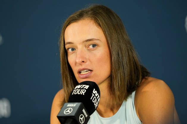 National Bank Open 2026 - Day 2 TORONTO, CANADA - AUGUST 2 : Iga Swiatek of Poland attends a press conference, PK, Pressekonferenz during the WTA, Tennis Damen 1000 National Bank Open in Toronto, Ontario, Canada on August 2, 2026. Mert Alper Dervis Anadolu Ontario Canada. Editorial use only. Please get in touch for any other usage.  Copyright: x2026xAnadoluxMertxAlperxDervisx