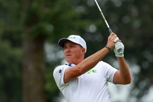 Rocket Mortgage 2026 DETROIT, MICHIGAN - August 2: Kevin Roy of Florida hits from the 5th tee during the final round of the Rocket Classic 2026 at the Detroit Golf Club in Detroit, Michigan, USA, August 2, 2026. Detoit Michian United States  Copyright: xAmyxLemusx originalFilename:lemus-rocketmo260802_npGlC.jpg