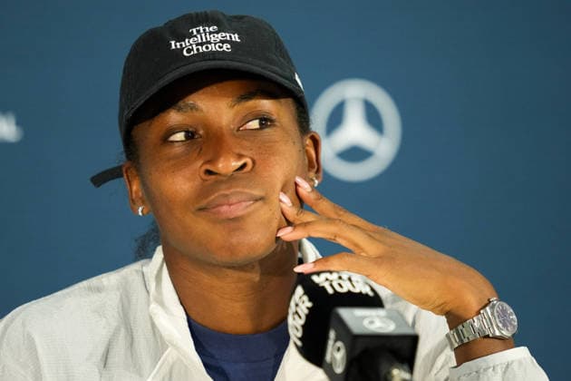 National Bank Open 2026 - Day 2 TORONTO, CANADA - AUGUST 2 : Coco Gauff of the United States attends a press conference, PK, Pressekonferenz during the WTA, Tennis Damen 1000 National Bank Open in Toronto, Ontario, Canada on August 2, 2026. Mert Alper Dervis Anadolu Toronto Canada. Editorial use only. Please get in touch for any other usage.  Copyright: x2026xAnadoluxMertxAlperxDervisx