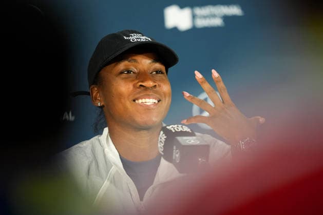 National Bank Open 2026 - Day 2 TORONTO, CANADA - AUGUST 2 : Coco Gauff of the United States attends a press conference, PK, Pressekonferenz during the WTA, Tennis Damen 1000 National Bank Open in Toronto, Ontario, Canada on August 2, 2026. Mert Alper Dervis Anadolu Toronto Canada. Editorial use only. Please get in touch for any other usage.  Copyright: x2026xAnadoluxMertxAlperxDervisx
