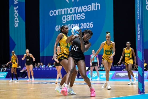 New Zealand Silver Ferns v Jamaica Commonwealth Games Netball Final Grace Nweke of New Zealand, New Zealand Silver Ferns v Jamaica, Grand Final netball match of the 2026 Glasgow Commonwealth Games at OVO Hydro, Glasgow, Scotland on Sunday 2 August 2026. Photo: Jayne Russell Glasgow Scotland Copyright: xx