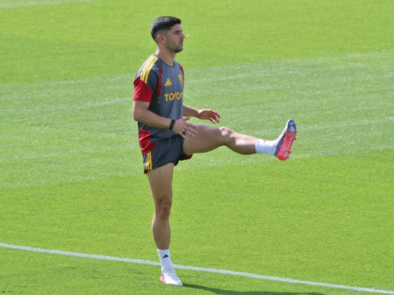 IPA87195190 - Cardiff, July 31, 2026. AS Roma training sessions at the 2026–2027 training camp. Pictured: Koulierakis (Photo by Gino Mancini)  Copyright: xGinoxMancini IPAxSportx xx 87195190