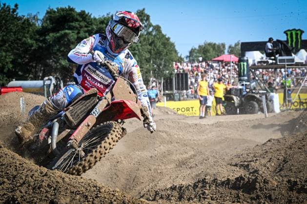 Undefined athlete pictured in action during the motocross MXGP Grand Prix Flanders, race 14 20 of the FIM Motocross World Championship, WM, Weltmeisterschaft Sunday, August 2, 2026, in Lommel. JILLxDELSAUX  x182632027x