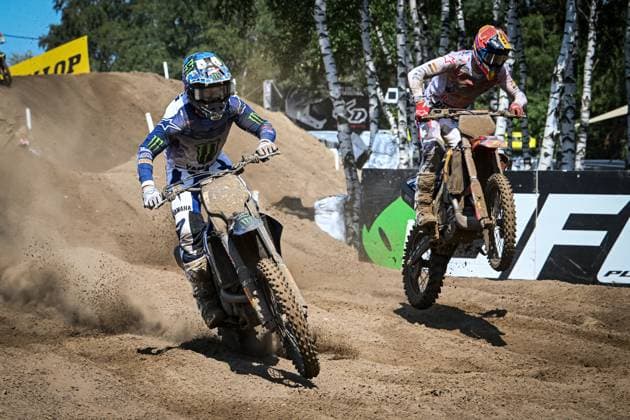 Undefined athlete pictured in action during the motocross MXGP Grand Prix Flanders, race 14 20 of the FIM Motocross World Championship, WM, Weltmeisterschaft Sunday, August 2, 2026, in Lommel. JILLxDELSAUX  x182631999x