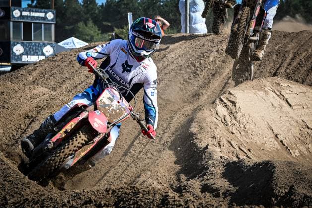 Undefined athlete pictured in action during the motocross MXGP Grand Prix Flanders, race 14 20 of the FIM Motocross World Championship, WM, Weltmeisterschaft Sunday, August 2, 2026, in Lommel. JILLxDELSAUX  x182632014x