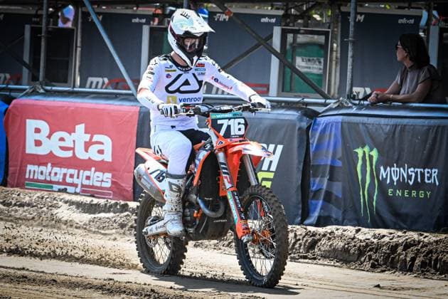 Undefined athlete pictured in action during the motocross MX2 Grand Prix Flanders, race 14 20 of the FIM Motocross World Championship, WM, Weltmeisterschaft Sunday, August 2, 2026, in Lommel. JILLxDELSAUX  x182628884x
