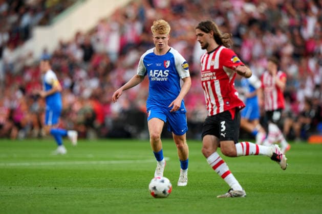Johan Cruijff Schaal XXX: PSV Eindhoven - AZ Alkmaar Eindhoven - Kees Smit of AZ Alkmaar during the final of the Johan Cruijff Schaal XXX. The official start of the 2026 2027 season. The match is set between PSV Eindhoven and AZ Alkmaar at Philips Stadion on 2 August 2026 in Eindhoven, The Netherlands. (Hero Images Nick Koole) Copyright: xNickxKoolex