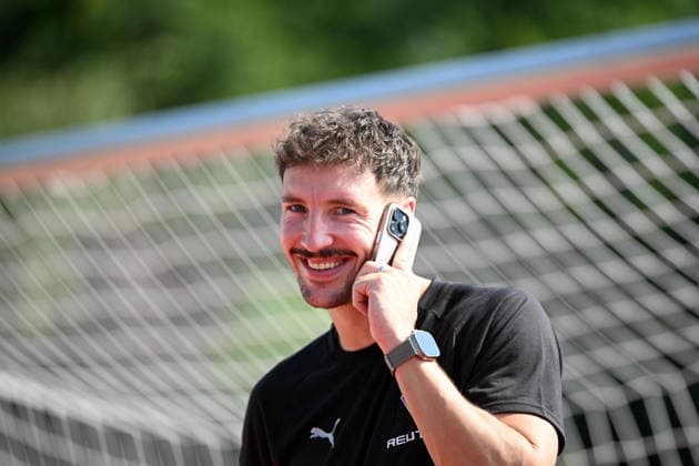 02.08.2026; Rottach-Egern; Fussball, Herren, Saison 2026 2027, Trainingslager Borussia Moenchengladbach Yannick Langesberg (Teammanager Gladbach) DFL regulations prohibit any use of photographs as image sequences and or quasi-video. Stadion Am Birkenmoos Bayern Deutschland *** August 2, 2026 Rottach Egern Soccer, Men s, 2026–2027 Season, Training Camp Borussia Mönchengladbach Yannick Langesberg, Team Manager, Gladbach DFL regulations prohibit any use of photographs as image sequences and or quasi-video Am Birkenmoos Stadium, Bavaria, Germany