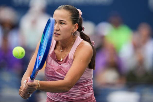 National Bank Open 2026 - Day 2 TORONTO, CANADA - AUGUST 2 : Kamilla Rakhimova of Uzbekistan in action against Venus Williams of the United States in the round of 128 during the WTA, Tennis Damen 1000 National Bank Open in Toronto, Ontario, Canada on August 2, 2026. Mert Alper Dervis Anadolu Toronto Canada. Editorial use only. Please get in touch for any other usage.  Copyright: x2026xAnadoluxMertxAlperxDervisx