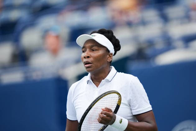 National Bank Open 2026 - Day 2 TORONTO, CANADA - AUGUST 2 : Venus Williams of the United States in action against Kamilla Rakhimova of Uzbekistan in the round of 128 during the WTA, Tennis Damen 1000 National Bank Open in Toronto, Ontario, Canada on August 2, 2026. Mert Alper Dervis Anadolu Toronto Canada. Editorial use only. Please get in touch for any other usage.  Copyright: x2026xAnadoluxMertxAlperxDervisx