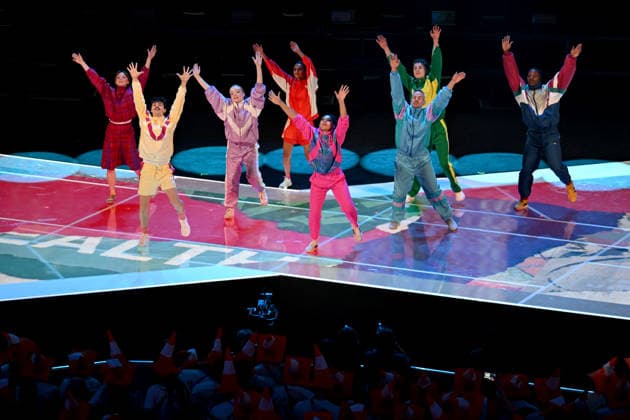 COM26 CLOSING CEREMONY, A performance during the Closing Ceremony of the Glasgow 2026 Commonwealth Games at The Hydro in Glasgow, Scotland, Sunday, August 2, 2026. ( NO ARCHIVING, EDITORIAL USE ONLY GLASGOW UNITED KINGDOM  Copyright: xLUKASxCOCHx 20260803179801441433
