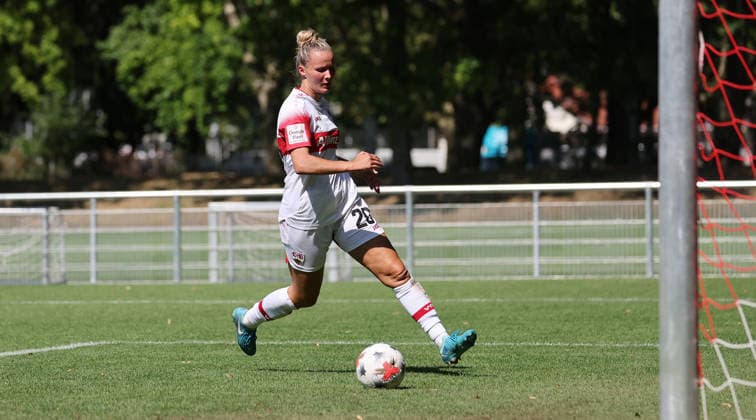 2026.08.02, Deutschland, Stuttgart, Fußball VfB Stuttgart Frauen vs. Spvgg Greuther Fürth, Jana Beuschlein (VfB) *** August 2, 2026, Germany, Stuttgart, Soccer: VfB Stuttgart Women vs. Spvgg Greuther Fürth, Jana Beuschlein (VfB)