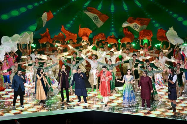 COM26 CLOSING CEREMONY, Indian performers during the Closing Ceremony of the Glasgow 2026 Commonwealth Games at The Hydro in Glasgow, Scotland, Sunday, August 2, 2026. ( NO ARCHIVING, EDITORIAL USE ONLY GLASGOW UNITED KINGDOM  Copyright: xLUKASxCOCHx 20260803160028442790