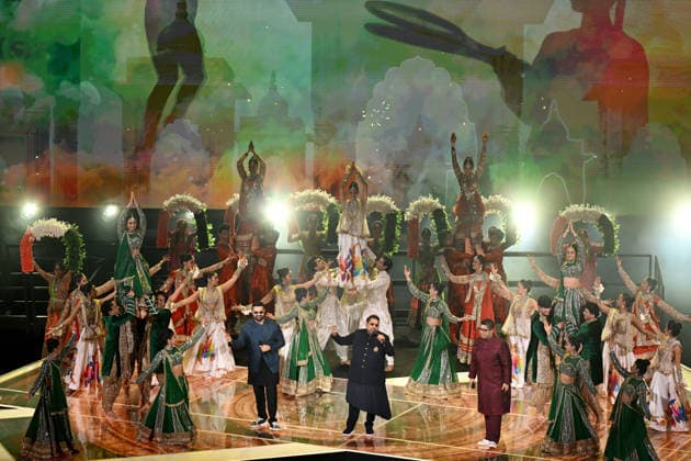 COM26 CLOSING CEREMONY, Indian performers during the Closing Ceremony of the Glasgow 2026 Commonwealth Games at The Hydro in Glasgow, Scotland, Sunday, August 2, 2026. ( NO ARCHIVING, EDITORIAL USE ONLY GLASGOW UNITED KINGDOM  Copyright: xLUKASxCOCHx 20260803137643517960