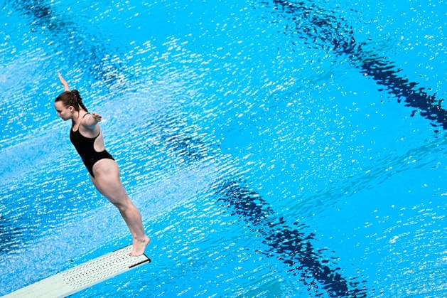Lena Corona Hentschell of Germany competes in the Diving Women s 1m Springboard Final during the European Aquatics Championships at the Olympic Aquatic Center in Paris (France), August 2, 2026. Andrea Masini Deepbluemedia Insidefoto