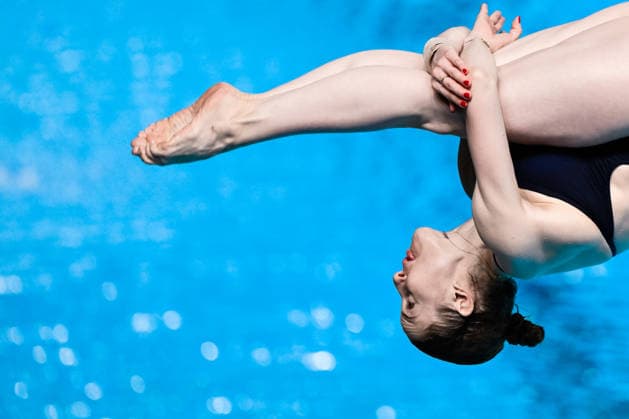Lena Corona Hentschell of Germany competes in the Diving Women s 1m Springboard Final during the European Aquatics Championships at the Olympic Aquatic Center in Paris (France), August 2, 2026. Andrea Masini Deepbluemedia Insidefoto