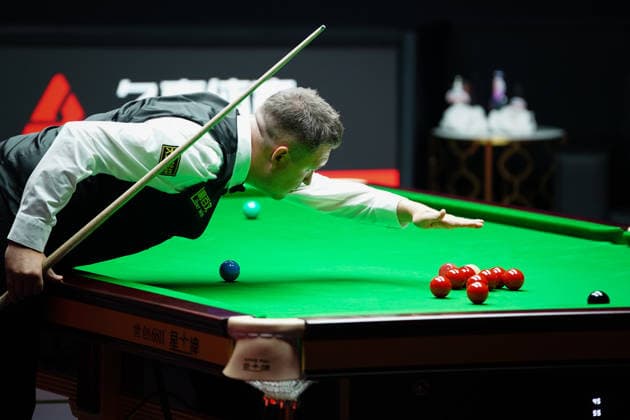SHANGHAI, CHINA - AUGUST 02: Kyren Wilson of England plays a shot in the Final match against Judd Trump of England on Day 7 of the 2026 Snooker Shanghai Masters at Luwan Gymnasium on August 2, 2026 in Shanghai, China.  Copyright: xTaixChengzhex 111657774402