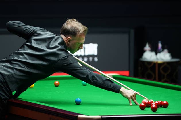 SHANGHAI, CHINA - AUGUST 02: Judd Trump of England plays a shot in the Final match against Kyren Wilson of England on Day 7 of the 2026 Snooker Shanghai Masters at Luwan Gymnasium on August 2, 2026 in Shanghai, China.  Copyright: xTaixChengzhex 111657774403