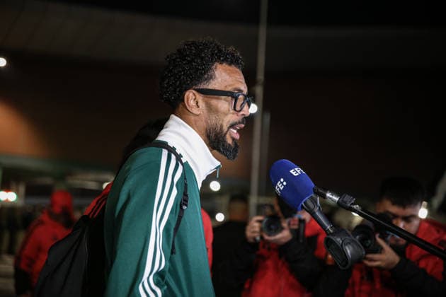 August 2, 2026, Santiago, Chile: Cape Verdean goalkeeper VOZINHA arrives at Arturo Merino Benitez International Airport in Santiago, Chile, ahead of his expected signing with Chilean football club Colo-Colo. VOZINHA gained international recognition for his performances with Cape Verde at the 2026 FIFA World Cup, WM, Weltmeisterschaft, Fussball Santiago Chile - ZUMAu105 20260802_zip_u105_006 Copyright: xManuelxUrzuax