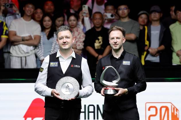 SHANGHAI, CHINA - AUGUST 02: Kyren Wilson of England reacts after the Final match against Judd Trump of England on Day 7 of the 2026 Snooker Shanghai Masters at Luwan Gymnasium on August 2, 2026 in Shanghai, China.  Copyright: xChinaxNewsxServicex 111657843517