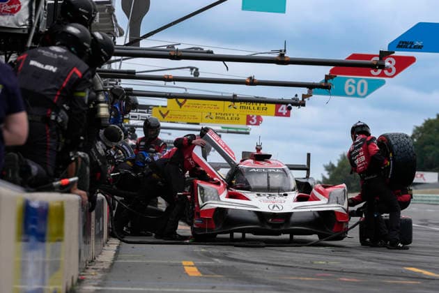 August 2, 2026, Elkhart Lake, Wisconsin, USA: Pit stop for the 93 Meyer Shank Racing Acura GTP, driven by Renger van der Zande and Nick Yelloly at the the IMSA 6 hour sportscar race at Road America. IMSA, Road America  - ZUMAd212 20260802_zsp_d212_042 Copyright: xRichardxDolex