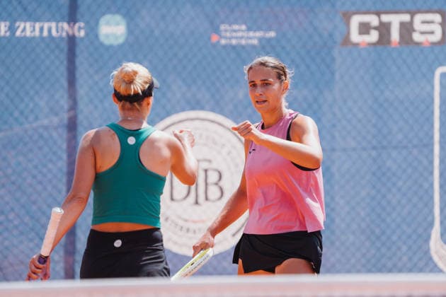 Dalila Jakupovic und Enola Chiesa, Tennis, 27. CTS Ladies Open Hechingen, 02.08.2026, Tennis, 27. CTS Ladies Open Hechingen, 02.08.2026, Hechingen *** Dalila Jakupovic and Enola Chiesa, Tennis, 27th CTS Ladies Open Hechingen, August 2, 2026, Tennis, 27th CTS Ladies Open Hechingen, August 2, 2026, Hechingen Copyright: xEibner-Pressefoto MaxxVogelx EP_MVL