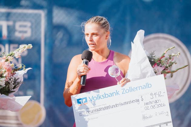 Siegerin Damen Einzel der 27. Ladies Open Hechingen 2026 Barbora Palicova, Tennis, 27. CTS Ladies Open Hechingen, 02.08.2026, Tennis, 27. CTS Ladies Open Hechingen, 02.08.2026, Hechingen *** Winner of the Women s Singles at the 27th Ladies Open Hechingen 2026: Barbora Palicova, Tennis, 27th CTS Ladies Open Hechingen, August 2, 2026, Tennis, 27th CTS Ladies Open Hechingen, August 2, 2026, Hechingen Copyright: xEibner-Pressefoto MaxxVogelx EP_MVL