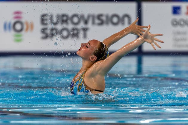 SWIMMING - EAC 2026 PARIS,FRANCE,03.AUG.26 - SWIMMING - European Aquatics Championships Paris 2026, artistic swimming, solo free. Image shows Marloes Loselotte Steenbeek (NED).  GEPAxpictures xPhilippxBrem