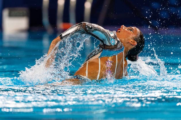 SWIMMING - EAC 2026 PARIS,FRANCE,03.AUG.26 - SWIMMING - European Aquatics Championships Paris 2026, artistic swimming, solo free. Image shows Vasiliki Alexandri (GRE).  GEPAxpictures xPhilippxBrem