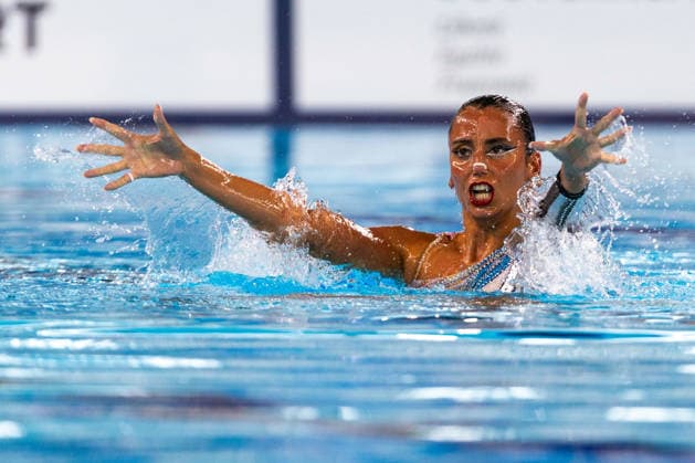 SWIMMING - EAC 2026 PARIS,FRANCE,03.AUG.26 - SWIMMING - European Aquatics Championships Paris 2026, artistic swimming, solo free. Image shows Vasiliki Alexandri (GRE).  GEPAxpictures xPhilippxBrem