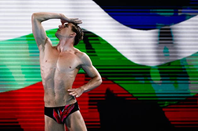 Dimitar Isaev of Bulgaria competes in the Artistic Swimming Men s Solo Free Final during the European Aquatics Championships at the Olympic Aquatic Center in Paris (France), August 3, 2026. Andrea Staccioli