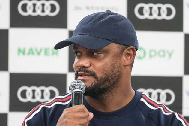 SKO, Vincent Kompany, Trainer FC Bayern Muenchen, Pressekonferenz FC Bayern Muenchen vor dem Testspiel bei Jeju SK, Saison 2026-27, 03.08.2026 Bayern Muenchen Suedkorea Jeju *** SKO, Vincent Kompany, FC Bayern Munich Coach, FC Bayern Munich press conference ahead of the friendly match against Jeju SK, 2026–27 season, March 8, 2026, Bayern Munich, South Korea, Jeju Copyright: xEibner-Pressefotox EP_JNL