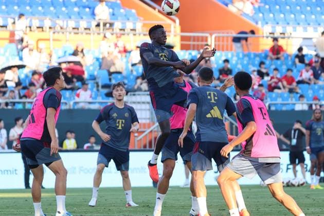 SKO, Bastian Assomo (FC Bayern Muenchen 3), Oeffentliches Training FC Bayern Muenchen vor dem Testspiel bei Jeju SK, Saison 2026-27, 03.08.2026 Bayern Muenchen Suedkorea *** SKO, Bastian Assomo, FC Bayern Munich 3; FC Bayern Munich open practice ahead of the friendly match against Jeju SK, 2026–27 season, March 8, 2026, Bayern Munich, South Korea Copyright: xEibner-Pressefotox EP_JNL