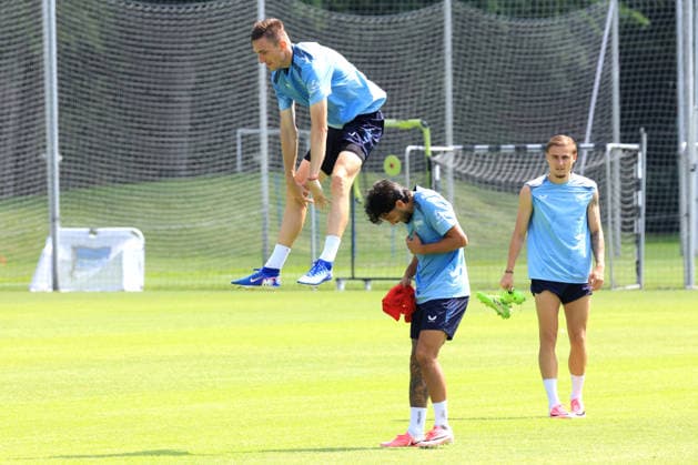 03.08.2026, DEU GER, Fussball , 2.Fussballbundesliga, Saison 2026 2027), Sportforum, Hertha BSC, Training Niklas Kolbe (Hertha BSC Berlin 27), Kevin Sessa (Hertha BSC Berlin 8), Marten Winkler (Hertha BSC Berlin 22) 2. Liga: DFB DFL regulations prohibit any use of photographs as image sequences and or quasi-video) Berlin Sportforum Berlin Deutschland *** August 3, 2026, Germany, Soccer, 2. Bundesliga, 2026–2027 Season, Sportforum, Hertha BSC, Training: Niklas Kolbe, Hertha BSC Berlin 27, Kevin Sessa, Hertha BSC Berlin 8, Marten Winkler, Hertha BSC Berlin 22, 2. Bundesliga. DFB and DFL regulations prohibit any use of photographs as image sequences and or quasi-video. Berlin Sportforum, Berlin, Germany Copyright: xNordphotox xEnglerx