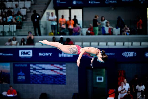 European Aquatics Championship 2026 - Preliminary Women s 10m Platform Illustration during the preliminary women s 10m platform at the European Aquatics Championship on August 3rd, 2026 in Saint Denis, Paris, France. Photo by Tomas Stevens ABACAPRESS.COM Saint Denis France  Copyright: xStevensxTomas ABACAx