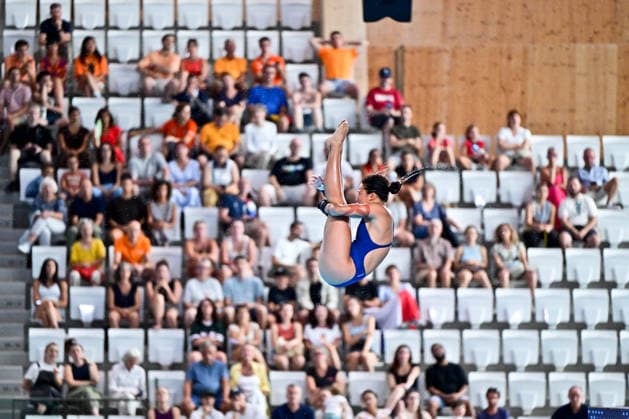 European Aquatics Championship 2026 - Preliminary Women s 10m Platform Eden Cheng from Great Britain during the preliminary women s 10m platform at the European Aquatics Championship on August 3rd, 2026 in Saint Denis, Paris, France. Photo by Tomas Stevens ABACAPRESS.COM Saint Denis France  Copyright: xStevensxTomas ABACAx