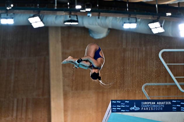European Aquatics Championship 2026 - Preliminary Women s 10m Platform Eden Cheng from Great Britain during the preliminary women s 10m platform at the European Aquatics Championship on August 3rd, 2026 in Saint Denis, Paris, France. Photo by Tomas Stevens ABACAPRESS.COM Saint Denis France  Copyright: xStevensxTomas ABACAx