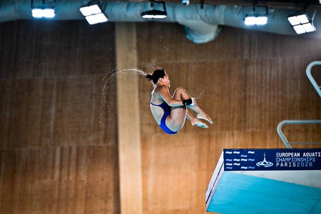 European Aquatics Championship 2026 - Preliminary Women s 10m Platform Eden Cheng from Great Britain during the preliminary women s 10m platform at the European Aquatics Championship on August 3rd, 2026 in Saint Denis, Paris, France. Photo by Tomas Stevens ABACAPRESS.COM Saint Denis France  Copyright: xStevensxTomas ABACAx