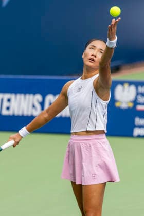Warsaw T-Mobile Polish Open 2026 Yue Yuan on the first day of the WTA, Tennis Damen 125 Warsaw T-Mobile Polish Open tennis tournament in Warsaw, Poland, on 3 August 2026. Warsaw Poland  Copyright: xAndrzejxIwanczukx originalFilename:iwanczuk-warsawtm260803_npHR4.jpg